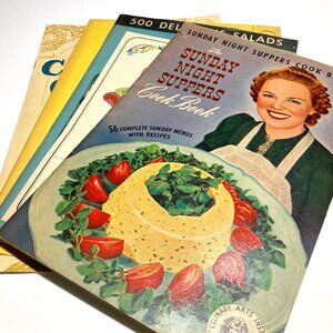 5 Vintage Recipe Pamphlets including 2 from Culinary Arts Institute ca 1940s
